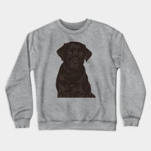 Cool Black Labrador Retriever Dog Stone T-Shirt Crewneck Sweatshirt